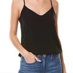 J. Crew Silk V-Neck Cami Camisole in Black size PS